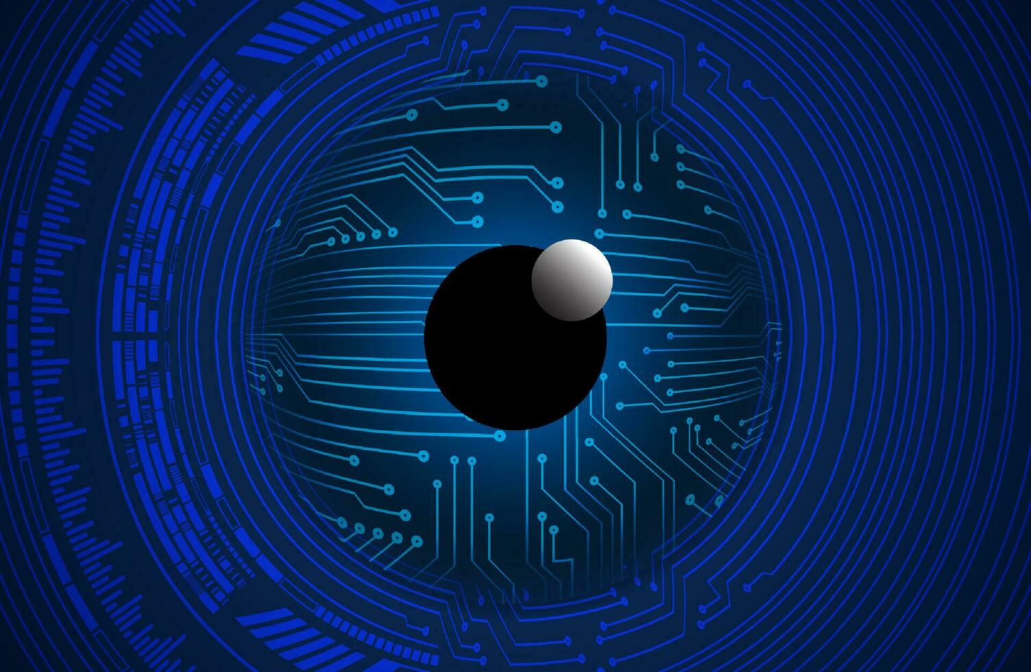 Modern Cybersecurity Eye on Technology Background vector