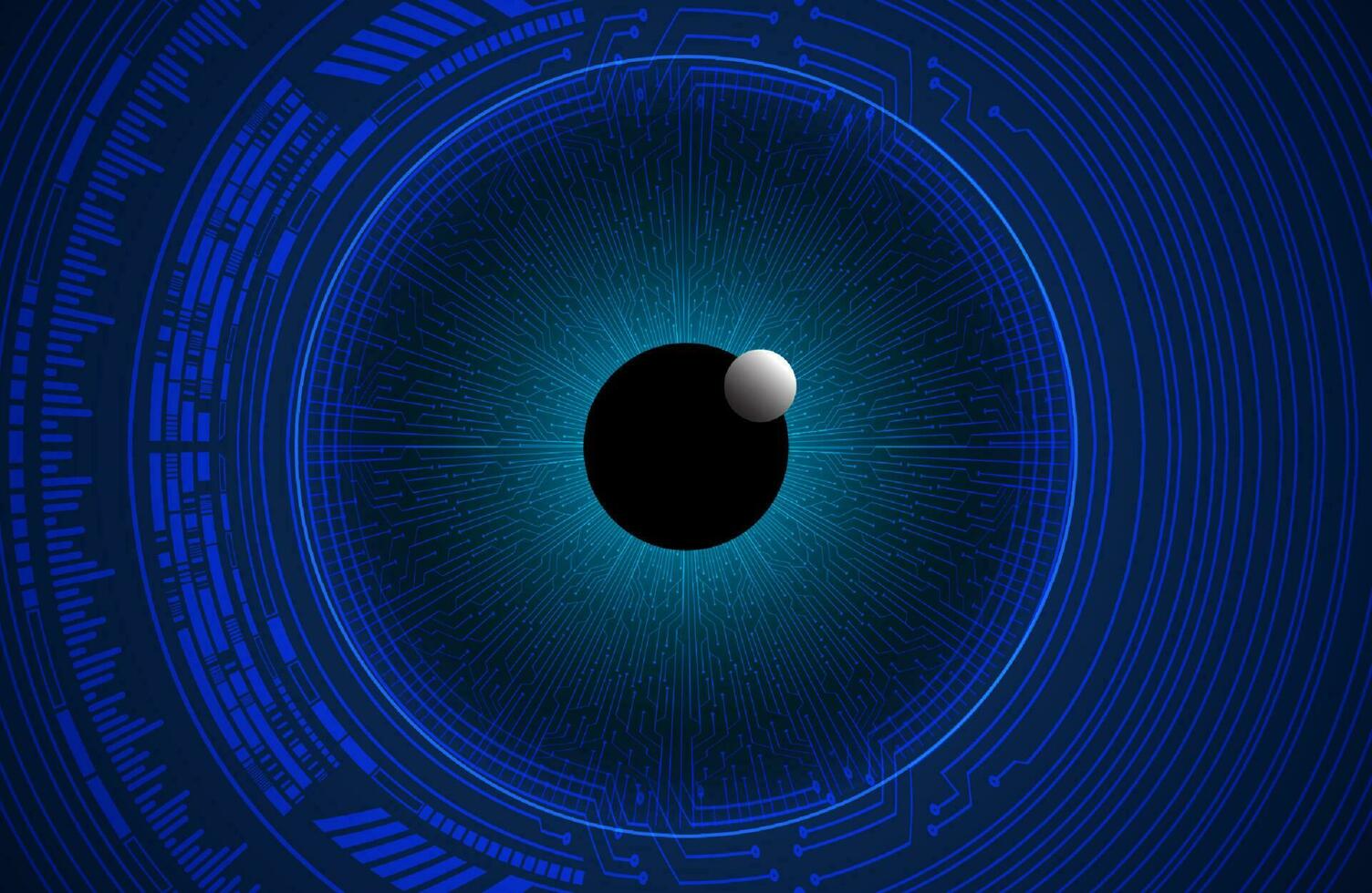 Modern Cybersecurity Eye on Technology Background vector