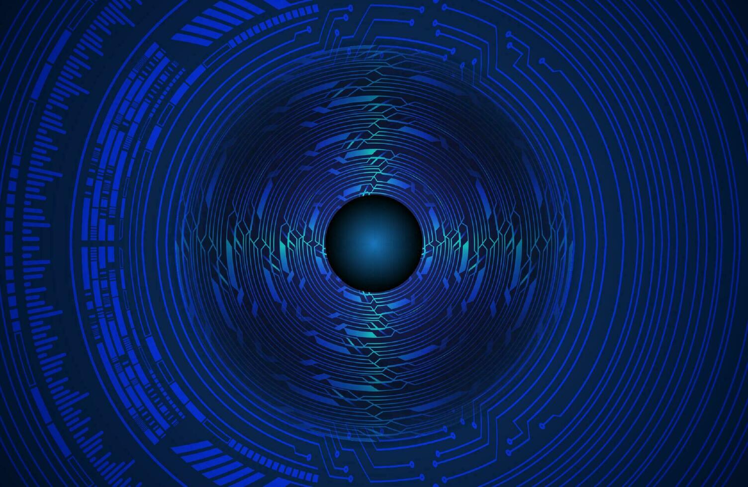 Modern Cybersecurity Eye on Technology Background vector
