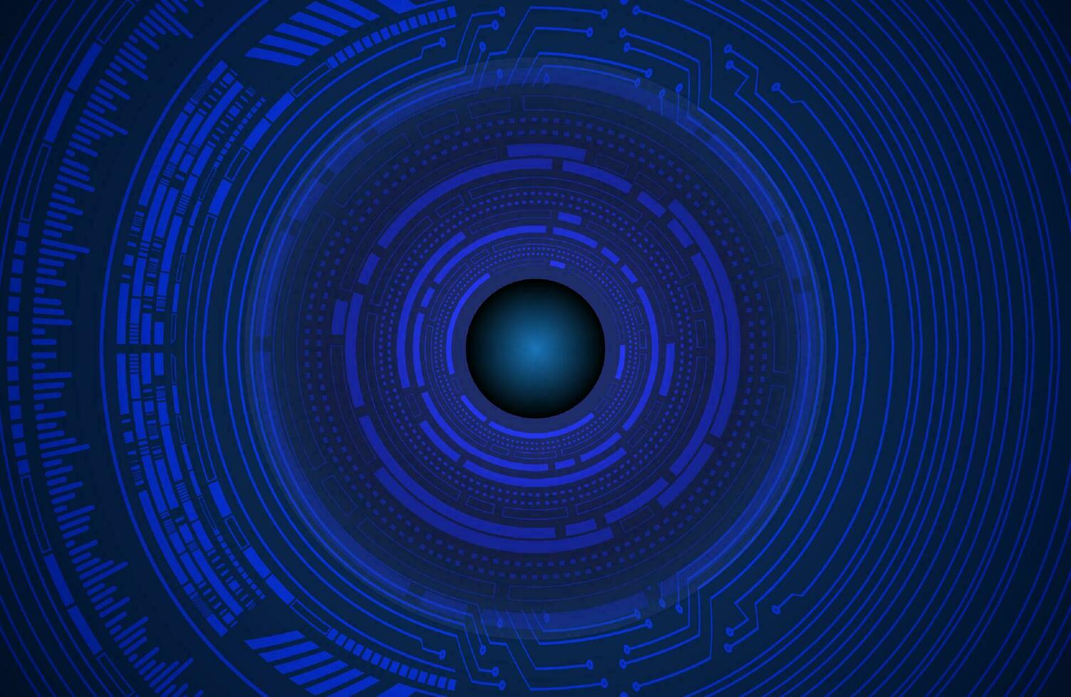 Modern Cybersecurity Eye on Technology Background vector