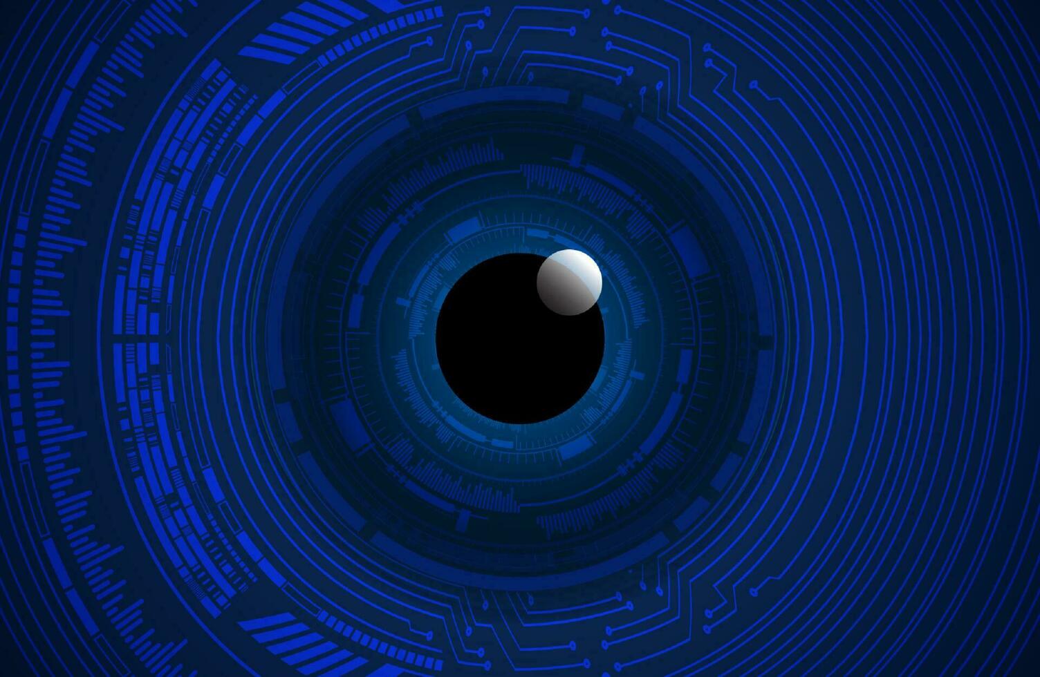Modern Cybersecurity Eye on Technology Background vector