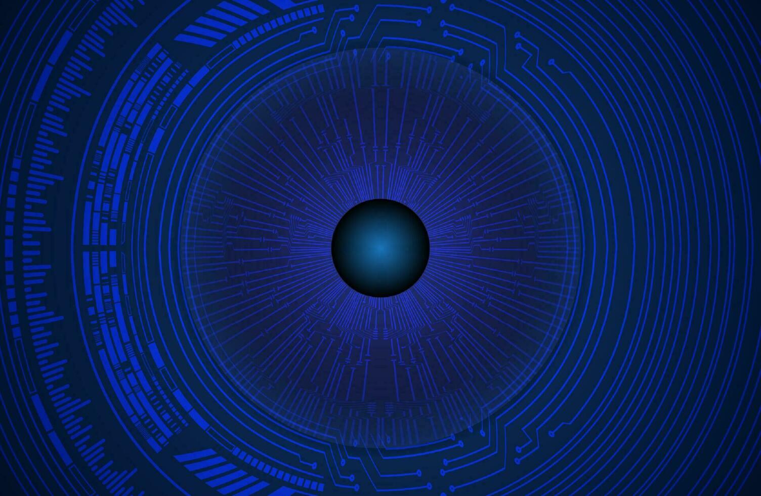 Modern Cybersecurity Eye on Technology Background vector