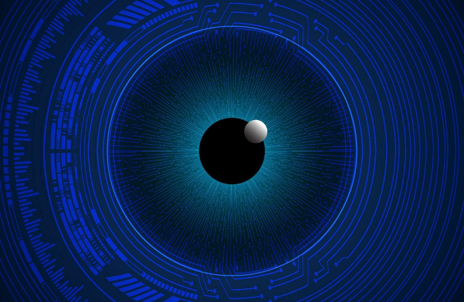 Modern Cybersecurity Eye on Technology Background vector