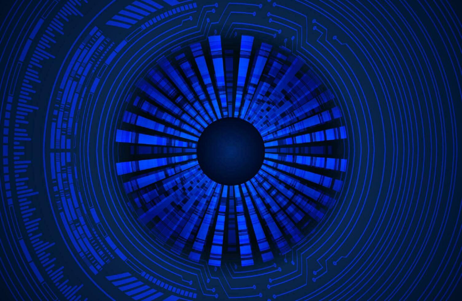 Modern Cybersecurity Eye on Technology Background vector