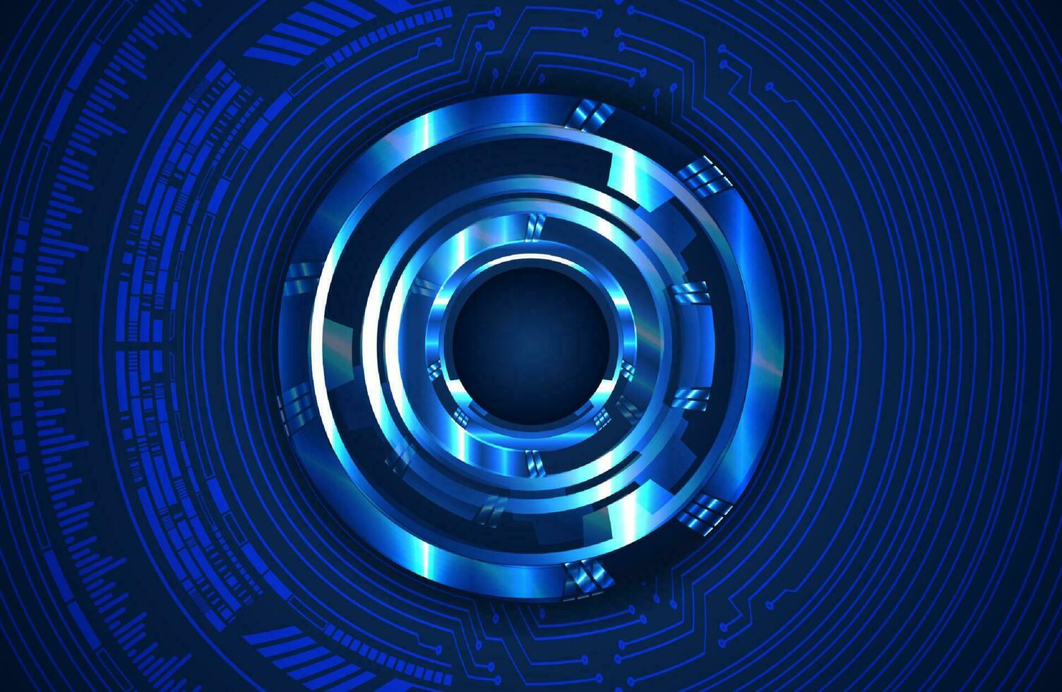Modern Cybersecurity Eye on Technology Background vector