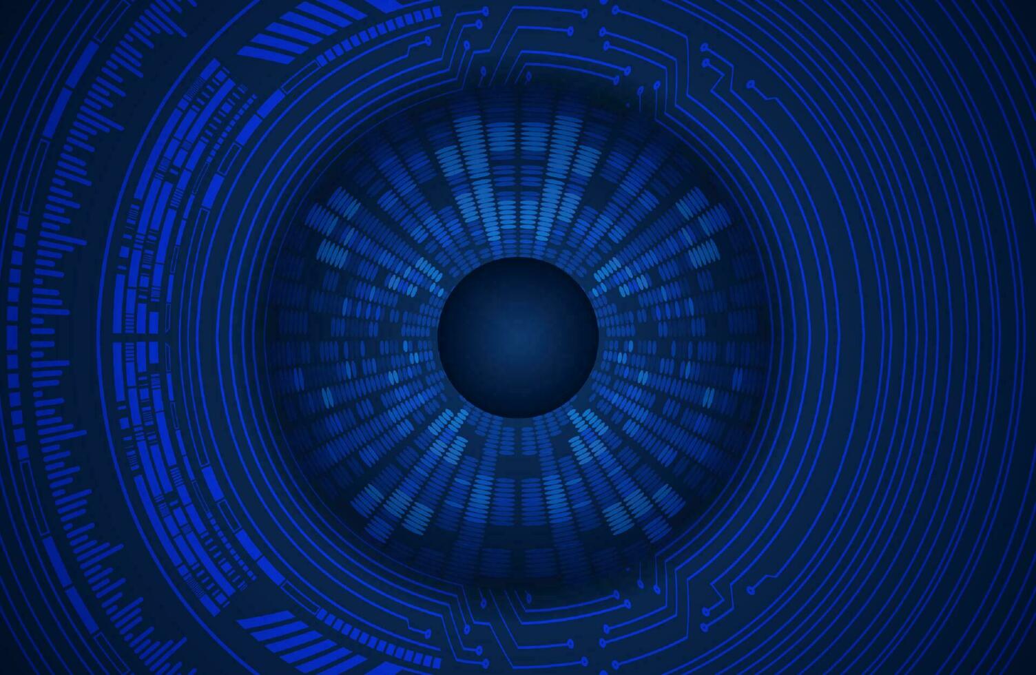 Modern Cybersecurity Eye on Technology Background vector