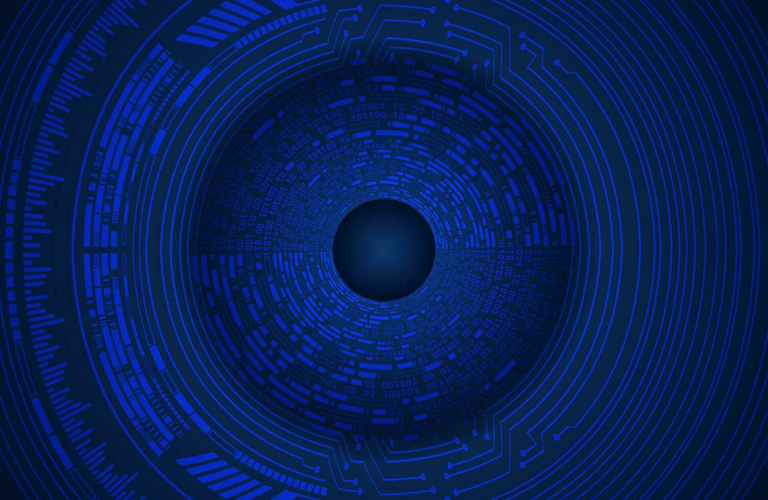 Modern Cybersecurity Eye on Technology Background vector