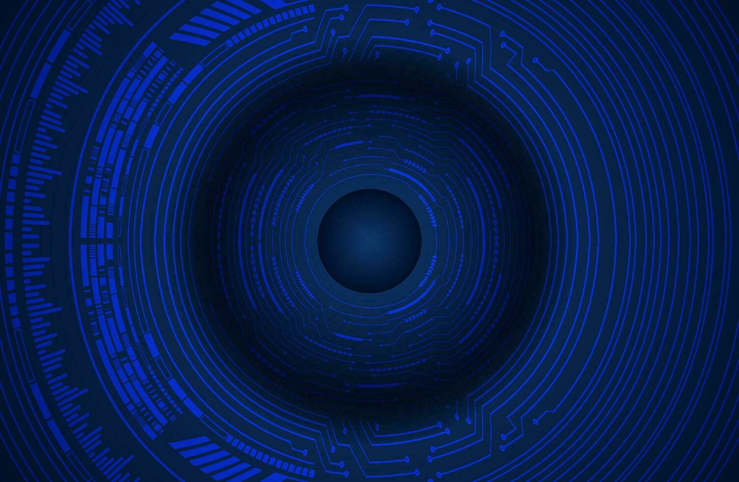 Modern Cybersecurity Eye on Technology Background vector