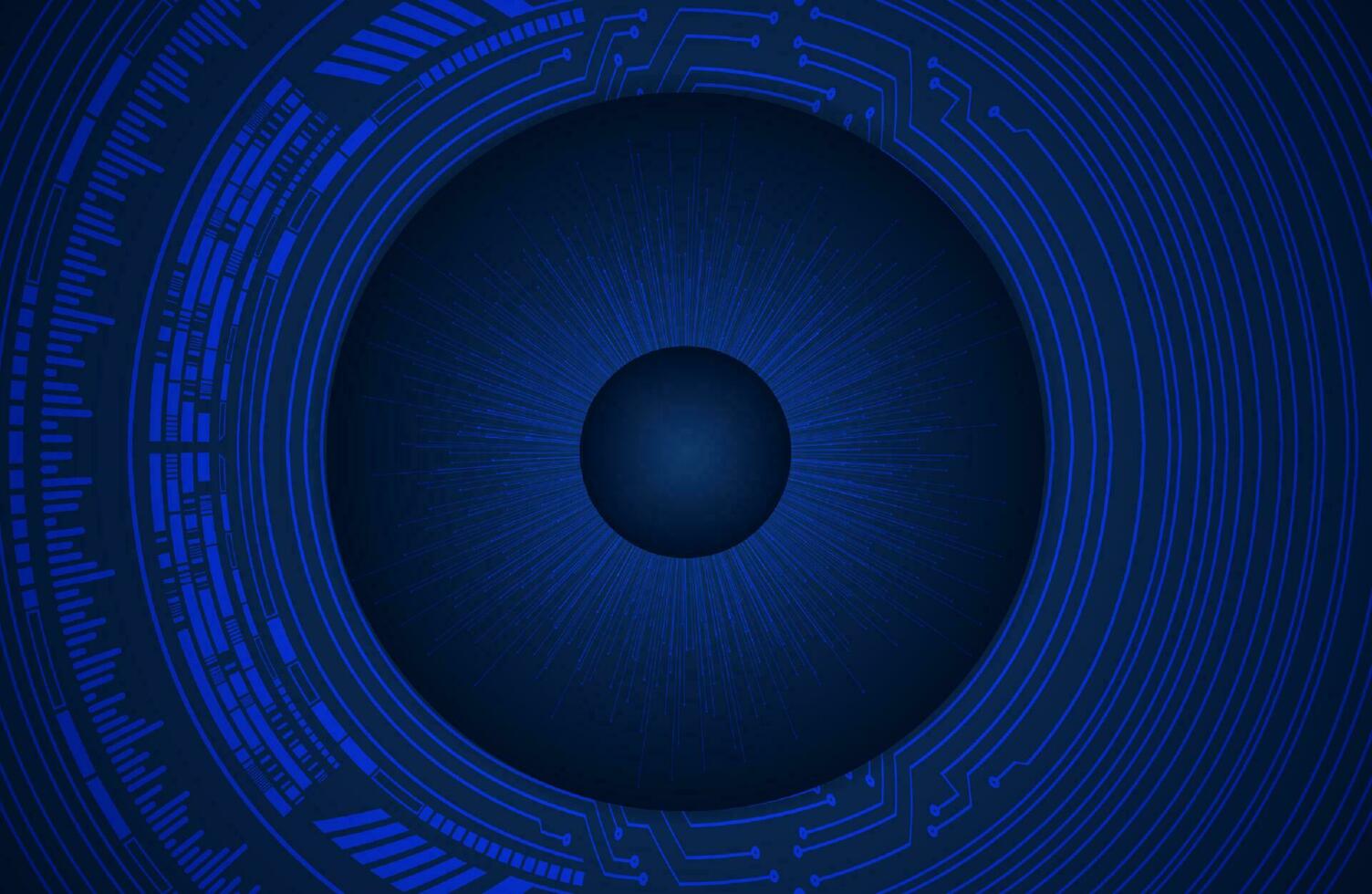 Modern Cybersecurity Eye on Technology Background vector