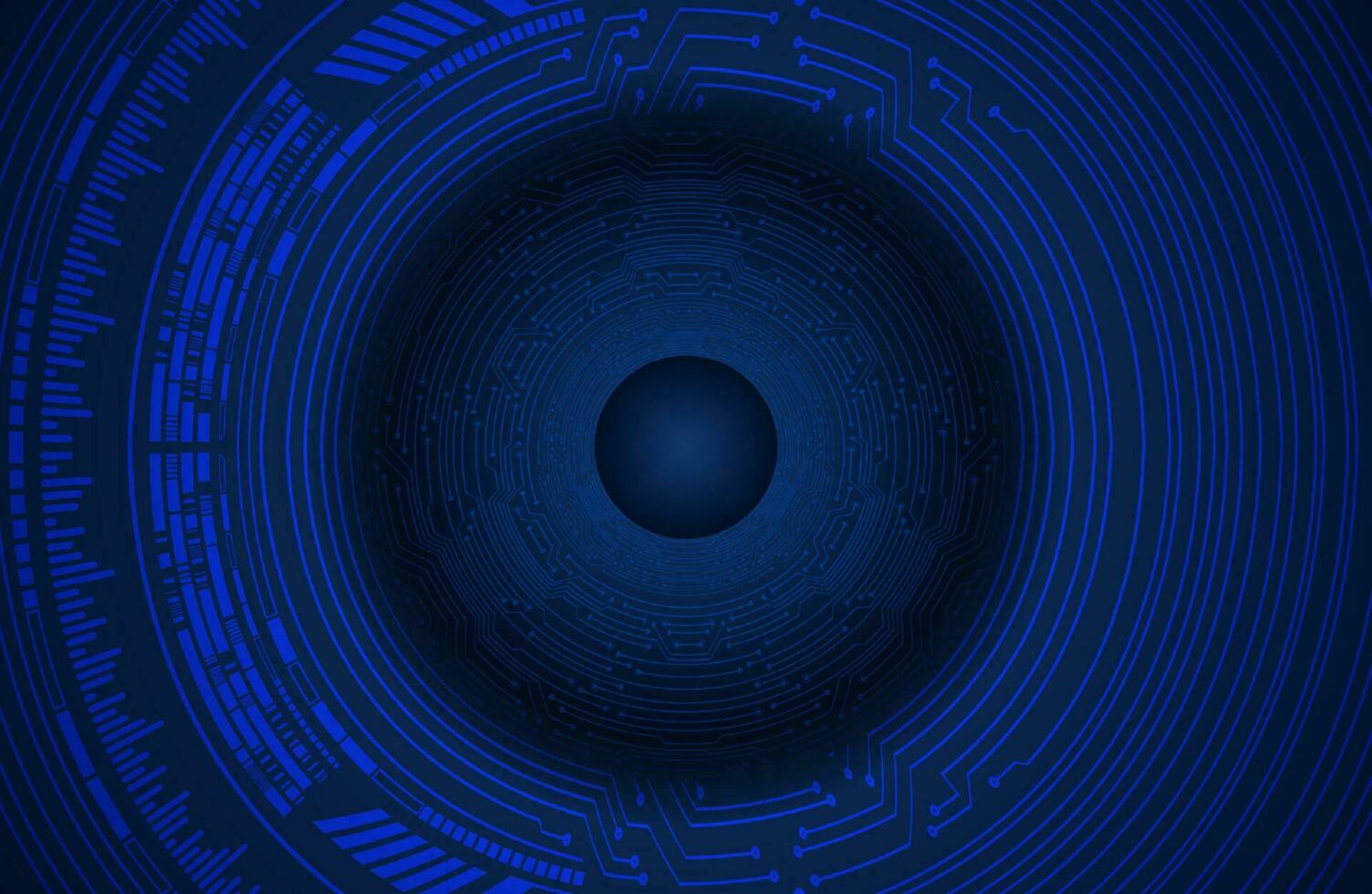 Modern Cybersecurity Eye on Technology Background vector