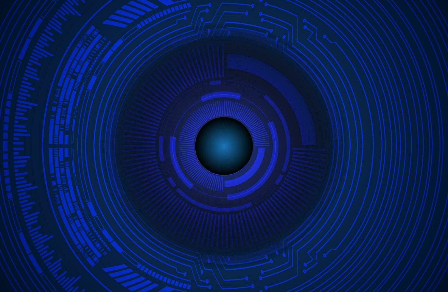 Modern Cybersecurity Eye on Technology Background vector