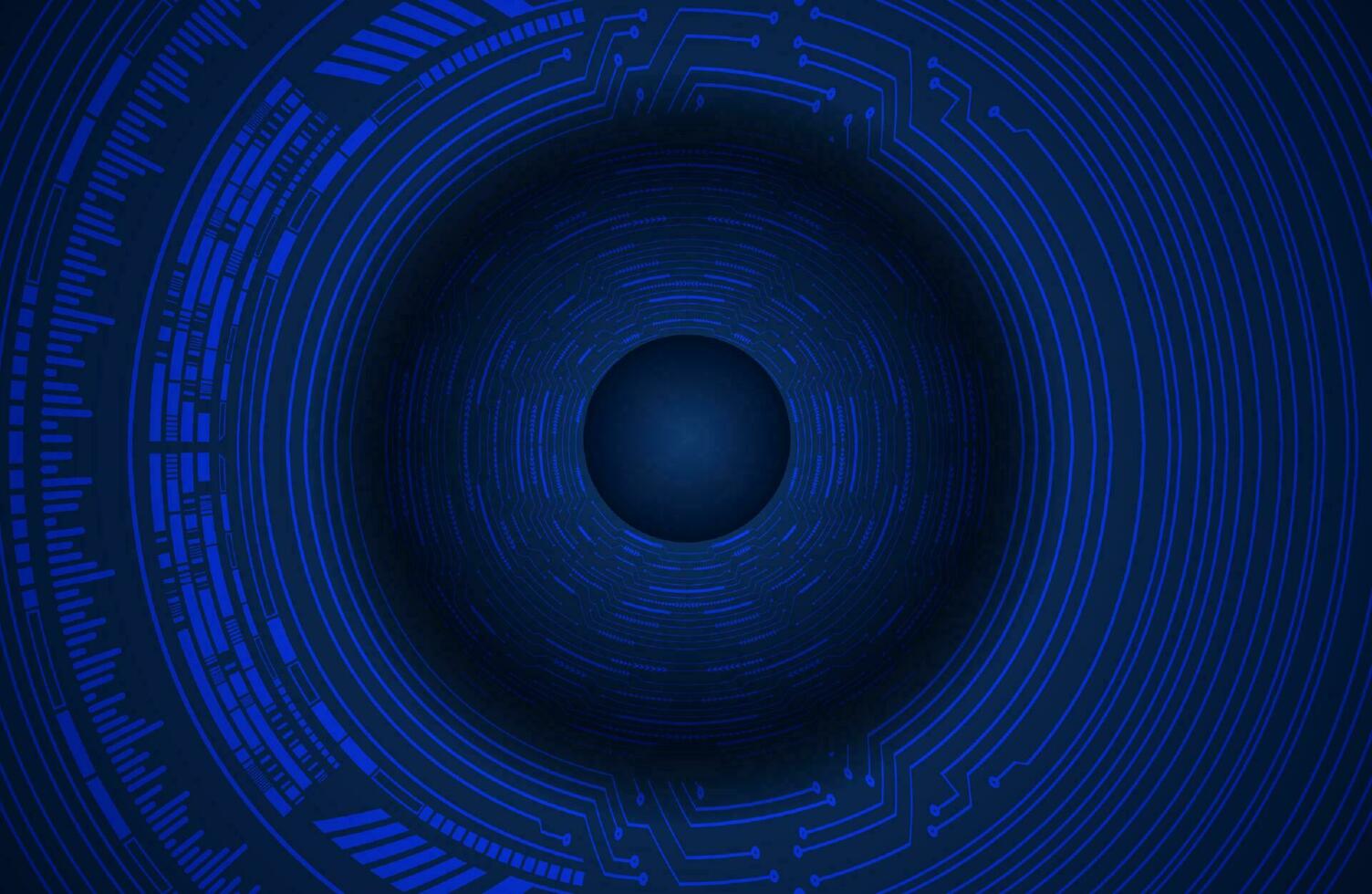 Modern Cybersecurity Eye on Technology Background vector