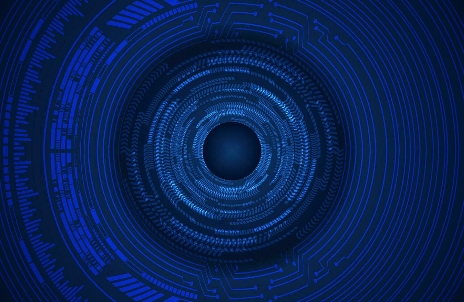 Modern Cybersecurity Eye on Technology Background vector