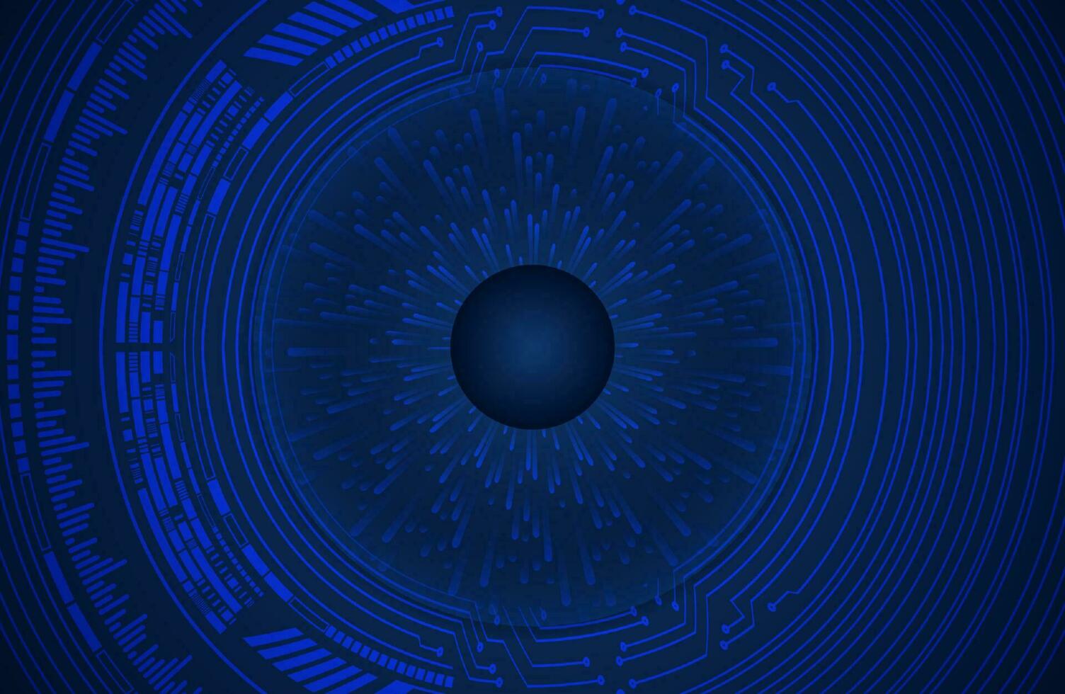 Modern Cybersecurity Eye on Technology Background vector