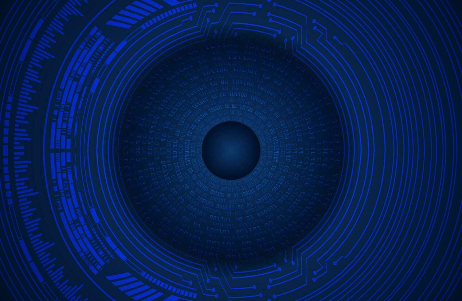 Modern Cybersecurity Eye on Technology Background vector