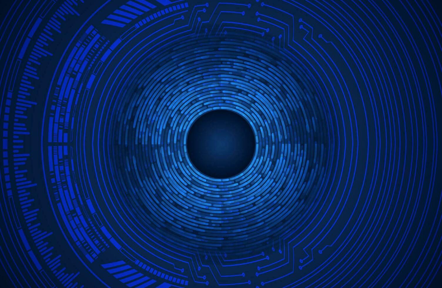 Modern Cybersecurity Eye on Technology Background vector