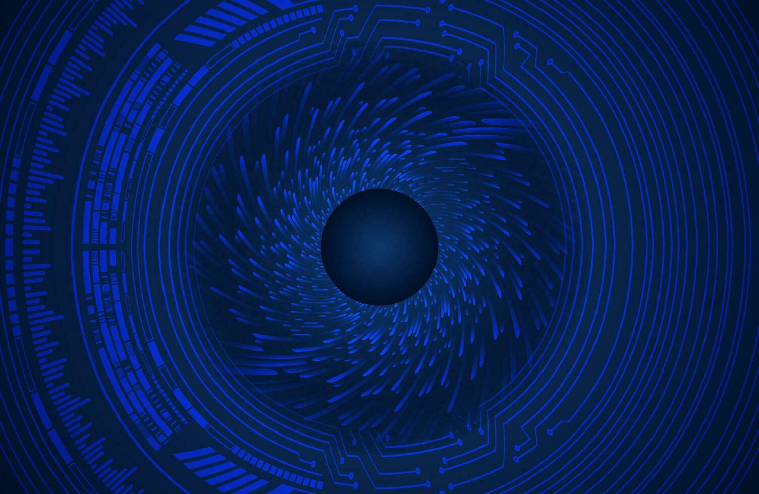Modern Cybersecurity Eye on Technology Background vector