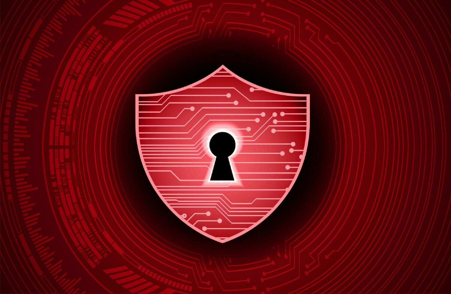 Modern Cybersecurity Technology Background with shield vector