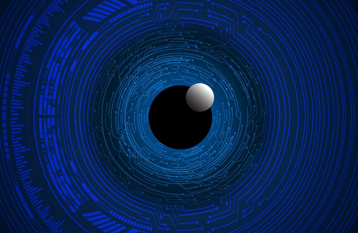 Modern Cybersecurity Eye on Technology Background vector