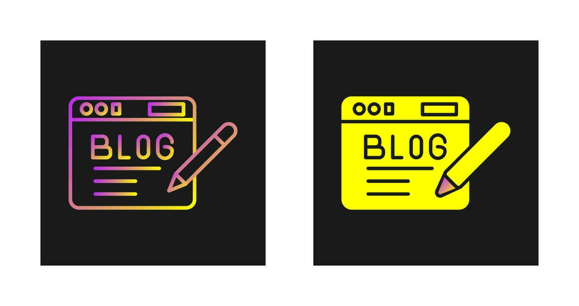 Blog Vector Icon