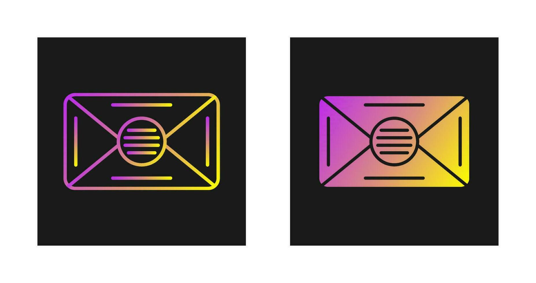 icono de vector de correo