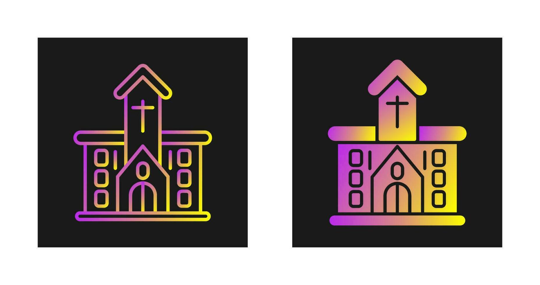 icono de vector de iglesia