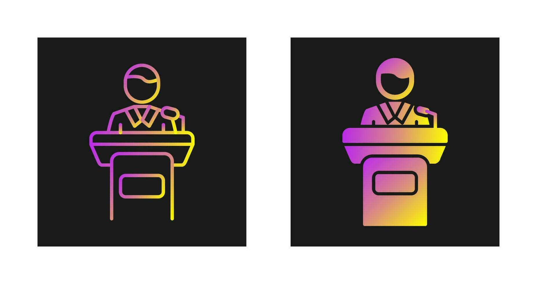 Tribune Vector Icon