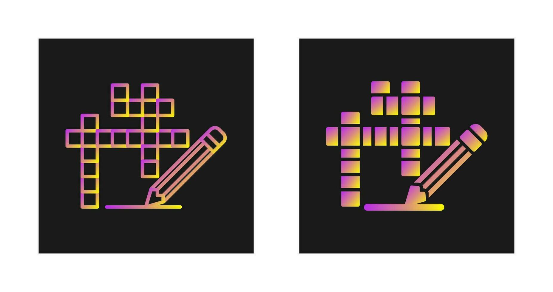 Crossword Vector Icon