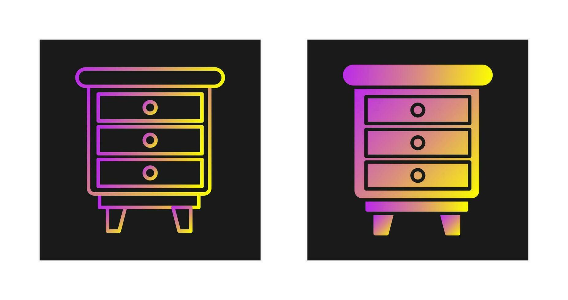Chest Of Drawers Vector Icon