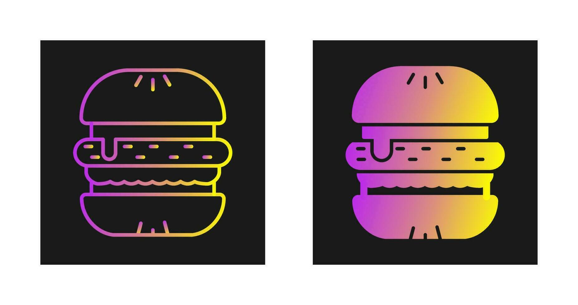 icono de vector de hamburguesa