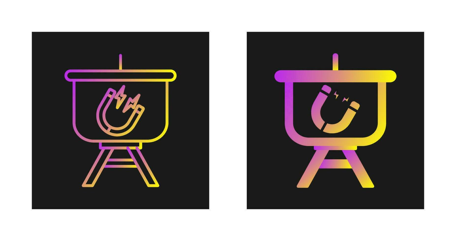 Magnet Presentation Vector Icon