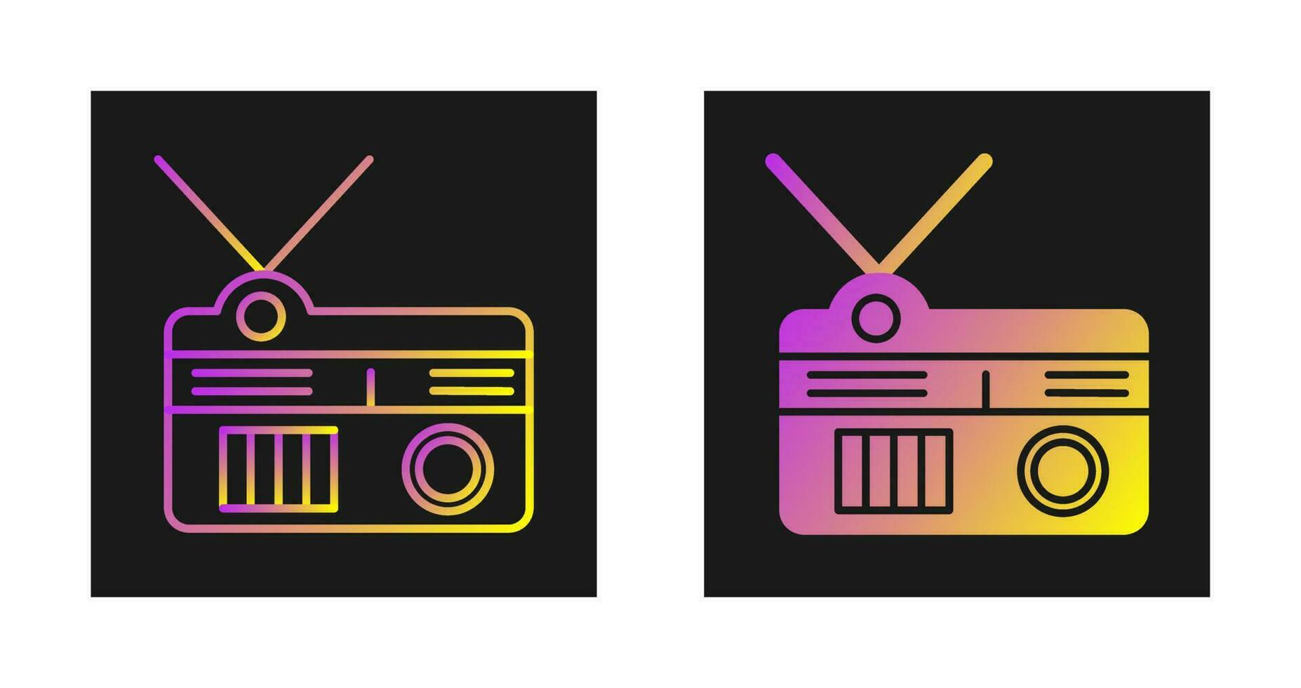 icono de vector de radio