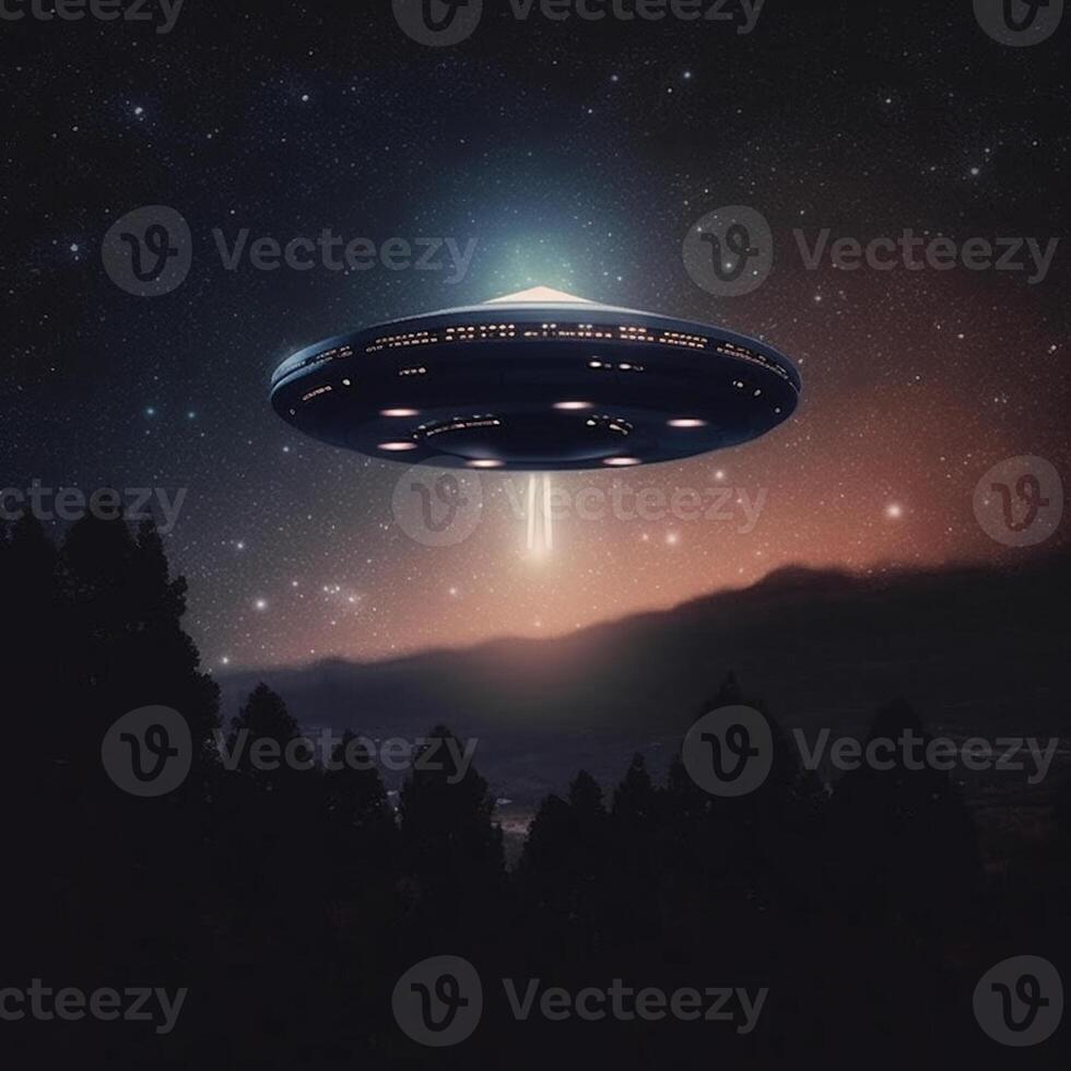 UFO in the night, the truth is out there photo