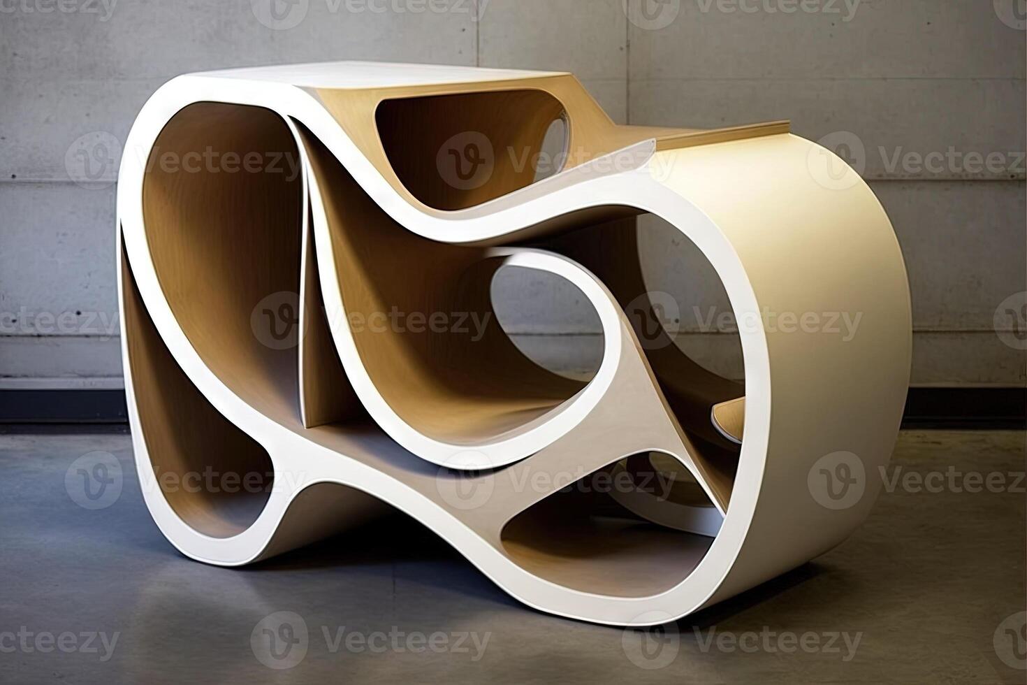 Shape Shifting Furniture of the future can chan ge its shape and function in response to your needs and preferences, offering a dynamic and flexible living experience illustration photo