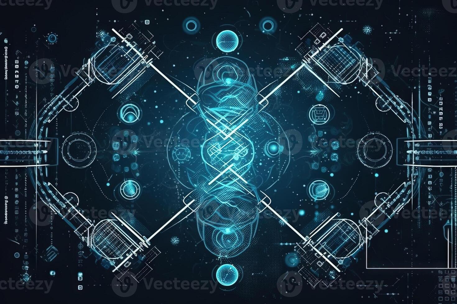 dna molecular communication abstract concept illustration photo