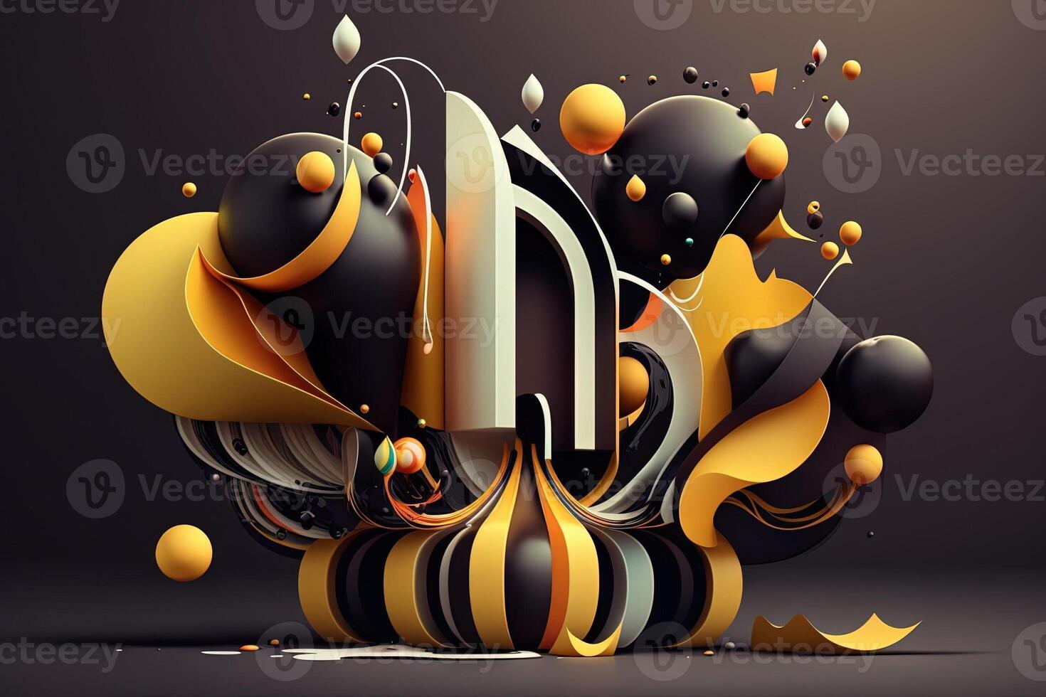 universe made up of constantly changing, interlocking puzzles and shapes, each representing a different aspect of reality illustration photo