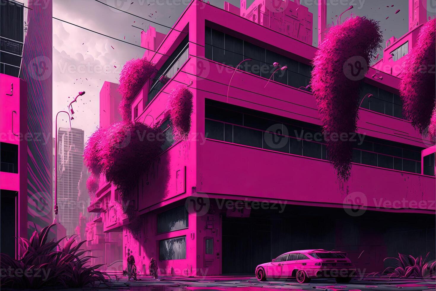 Visual Magentaverse color of the year 2023 viva magenta illustration photo