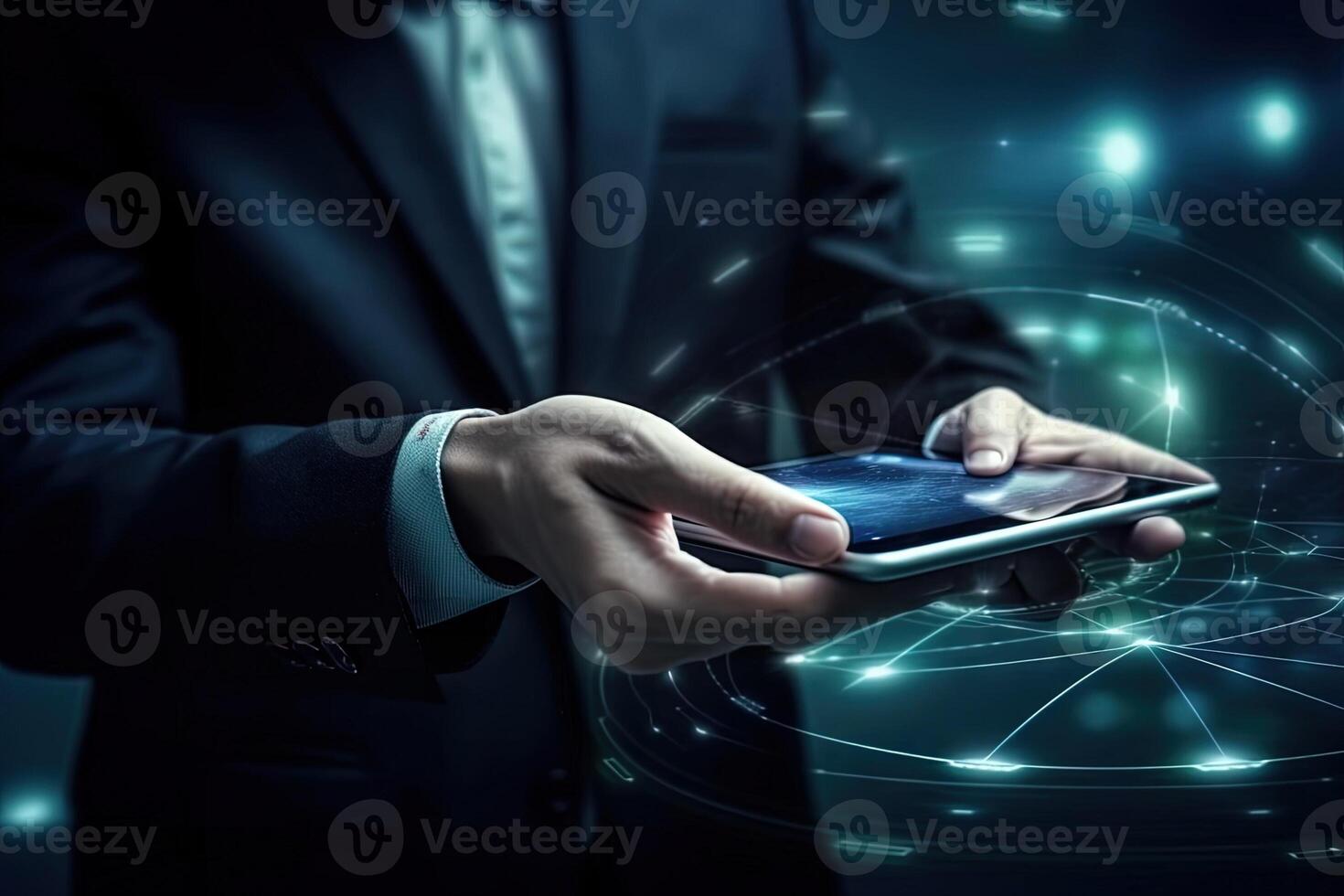 smart industries 4.0 abstract illustration photo