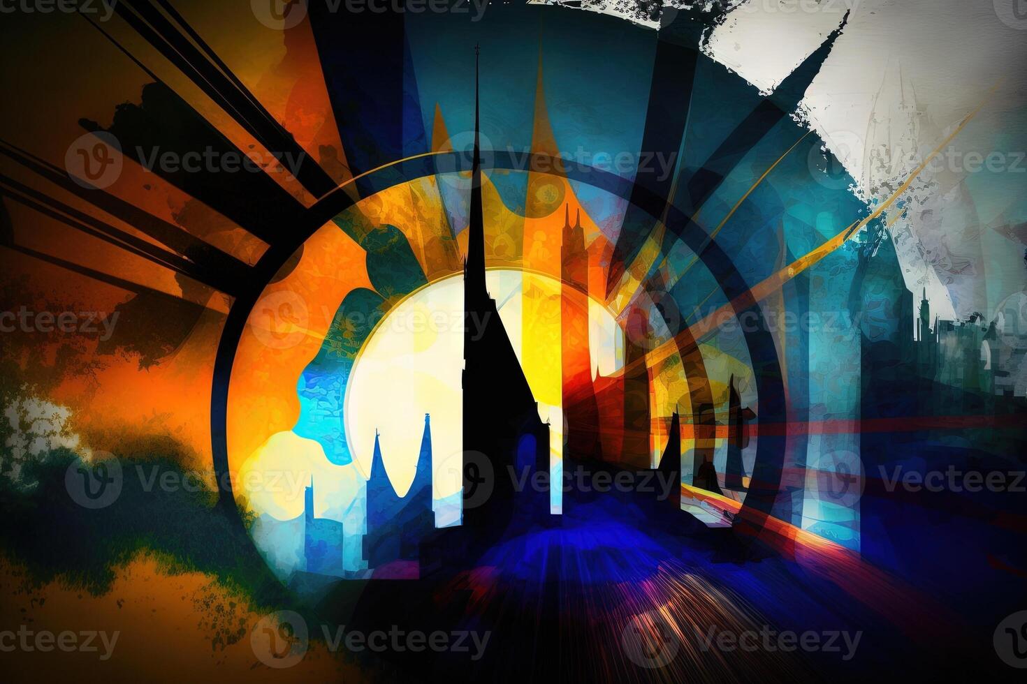 United Nations Day UN is Peace, dignity, and equality on a healthy planet, abstract illustration photo