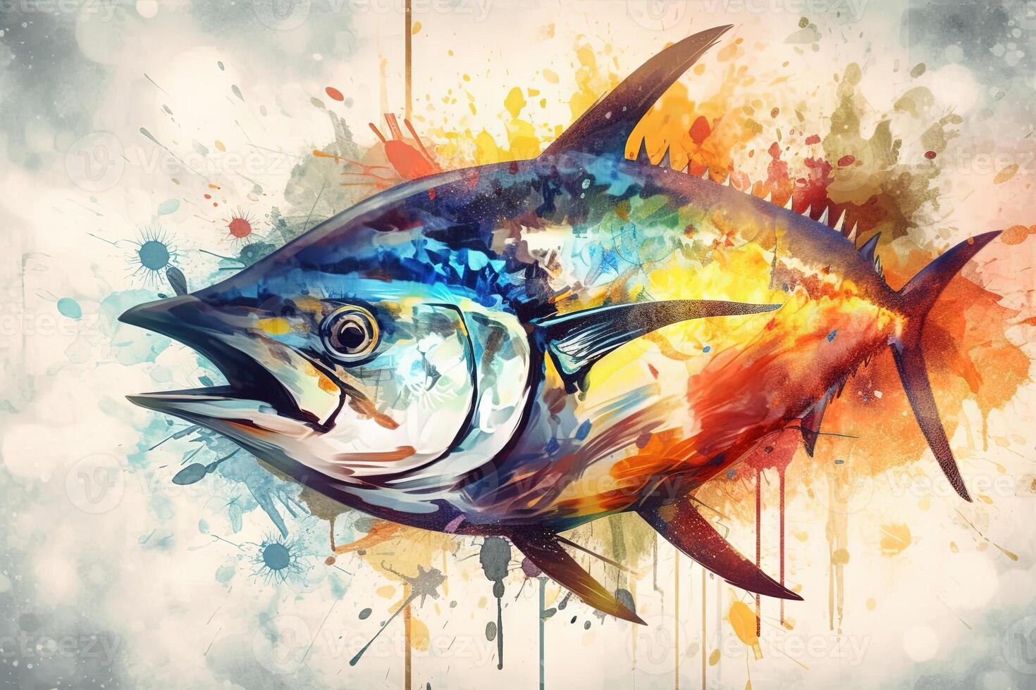 world tuna day abstract illustration photo