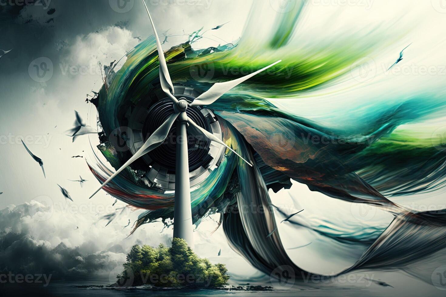 World Wind Day abstract illustration photo