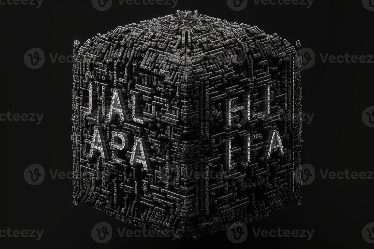 Chat with AI or Artificial Intelligence abstract concept illustration photo