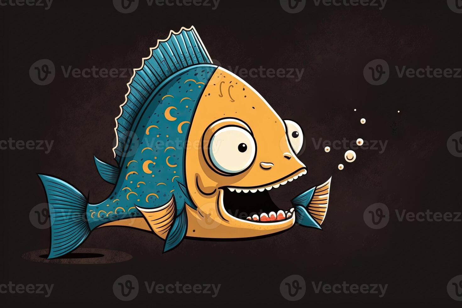 Smiling fish for Fools day 1 april illustration illustration photo