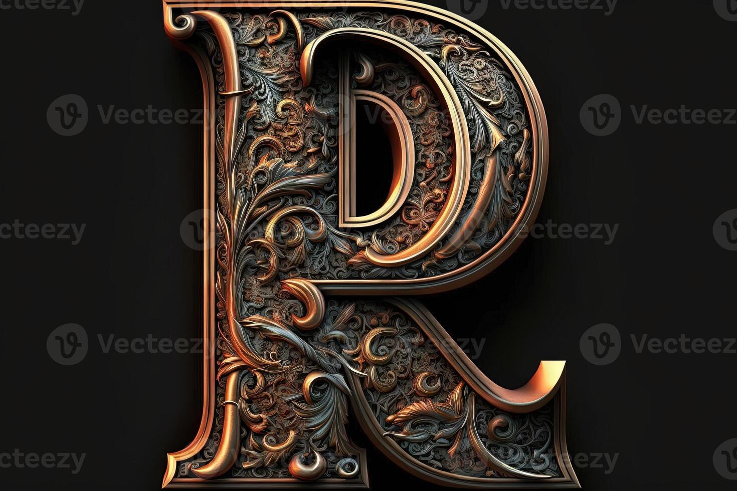 R 3d medieval letter Medieval style alphabet collection letter ...