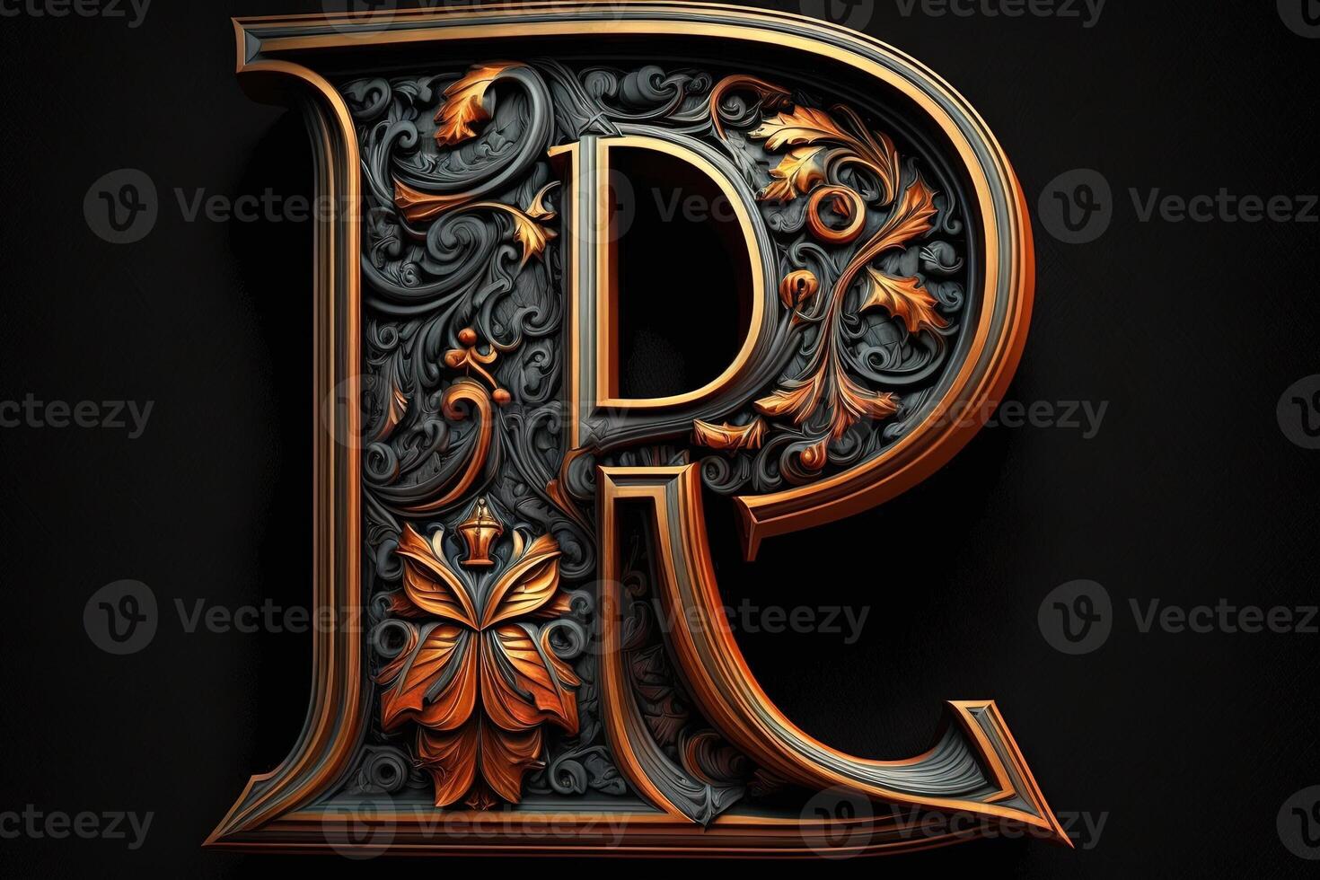 R 3d medieval letter Medieval style alphabet collection letter ...