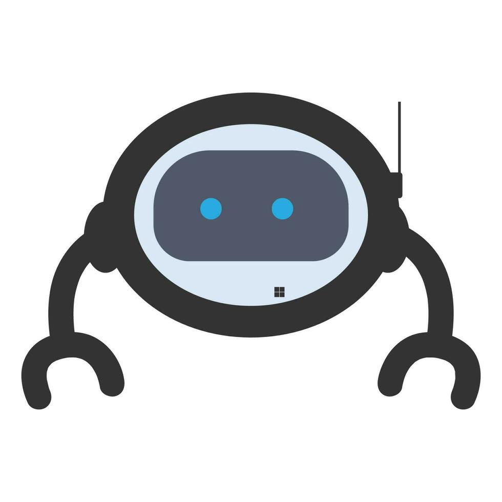 robot logo vector ilustración