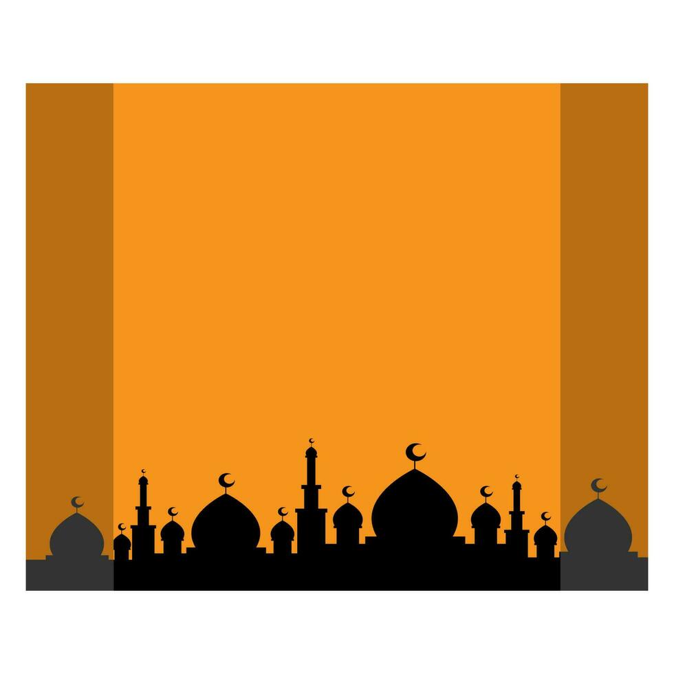 the unique of mosque background vector design