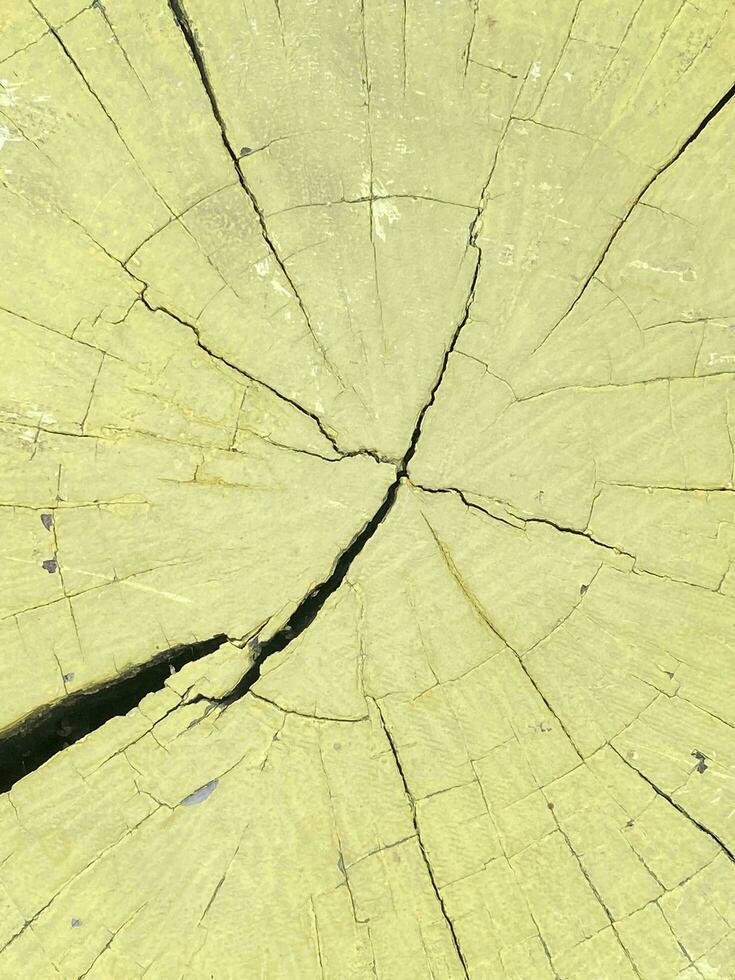 Old wooden cracked table photo