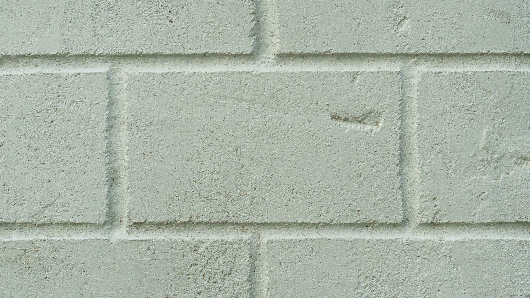 Horizontal view of bricks are painted white. For background and textured. photo