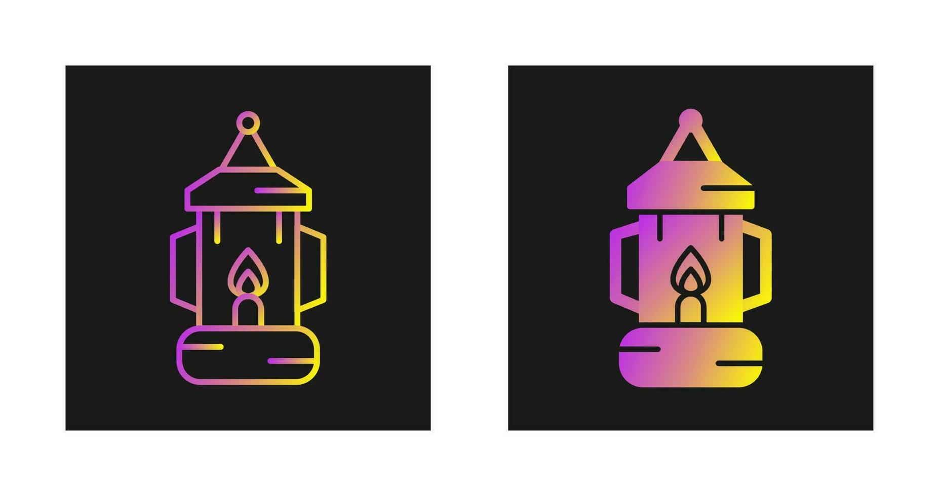 Oil Lamp Vector Icon